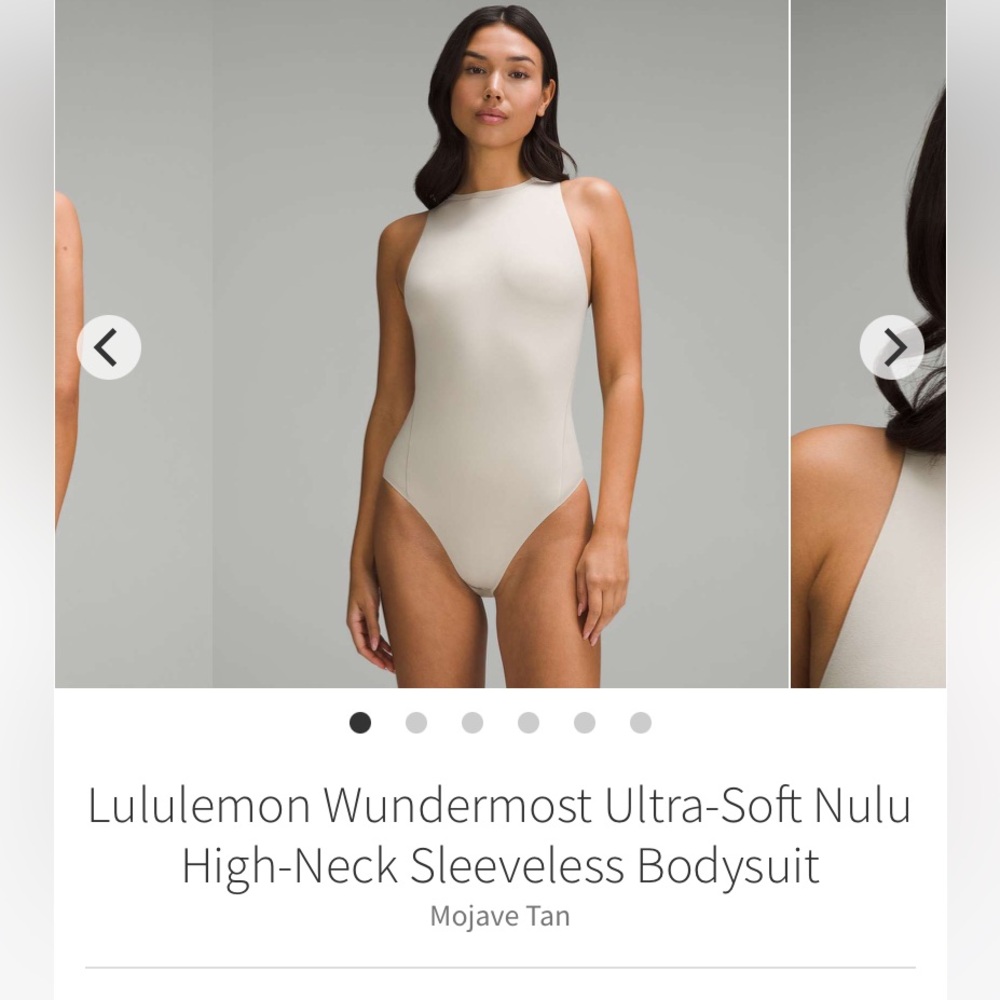 Lululemon Wundermost Ultra-Soft Nulu High-Neck Sleeveless Bodysuit